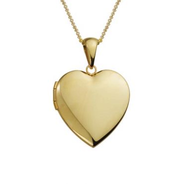 Gold Heart Locket P1004