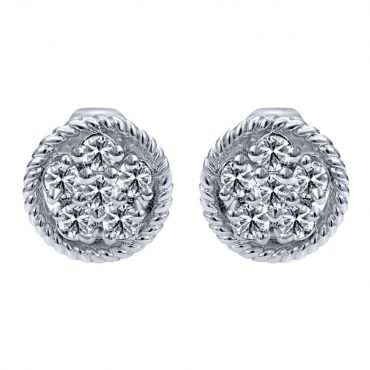 Diamond and Gold Stud Earrings ER1027