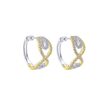 Gold and Diamond Earrings ER1038