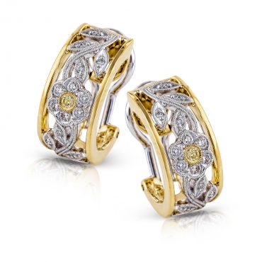 Gold and Diamond Earrings ER1039