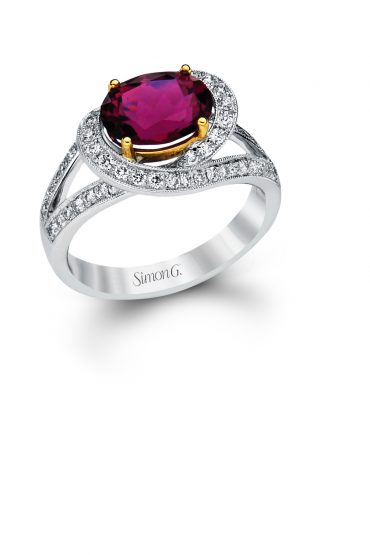 Gold, Diamond and Rubellite Ring R1024