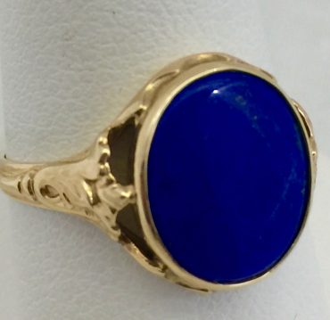 Gold and Lapis Lazuli Ring R1053