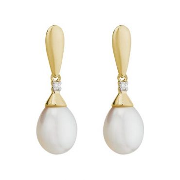 Pear and Diamond Earrings ER1056