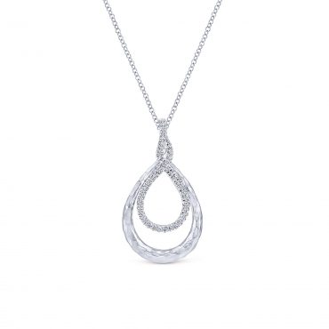 Sterling Silver and Diamond Pendant SS1049