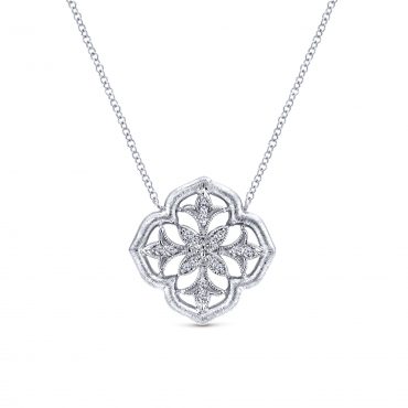 Diamond and Sterling Silver Pendant SS1069