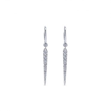 White Gold and Diamond Earrings ER1078